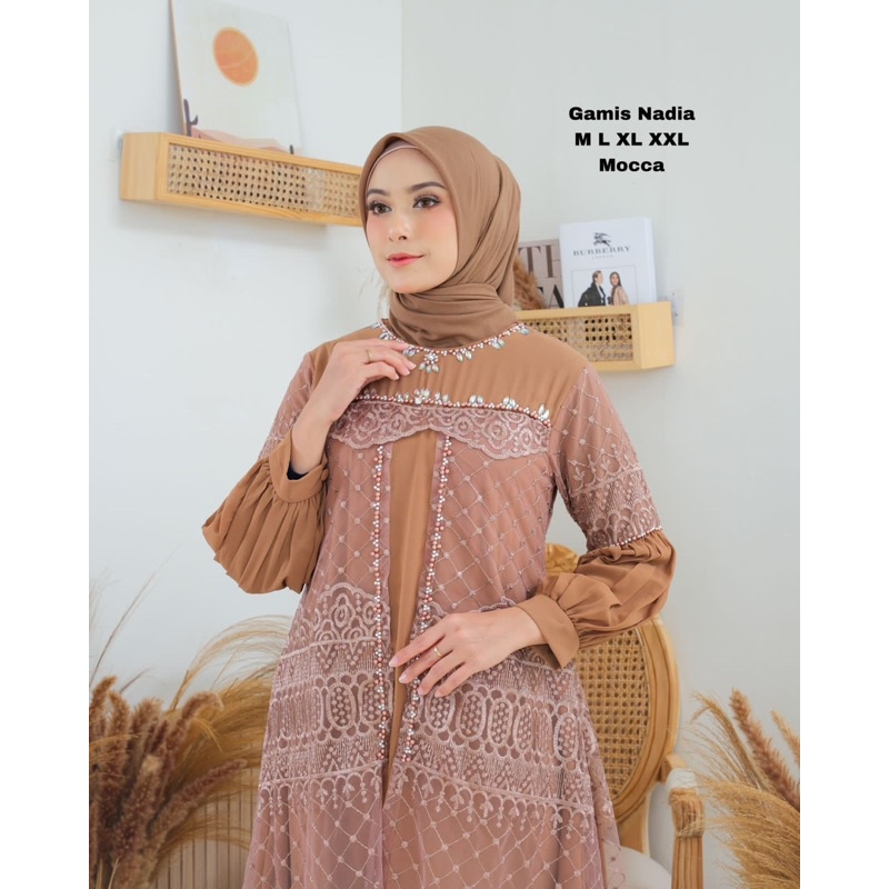 [SYAR'I TILL JANNAH] NEW COLLECTION DRESS NADIA PREMIUM JN / BAJU GAMIS MEWAH WANITA / DRESS