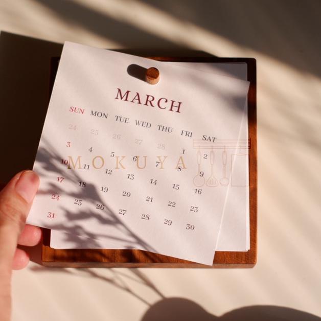 

Kalender Meja Aesthetic 2024. Dekorasi Scandi Calendar