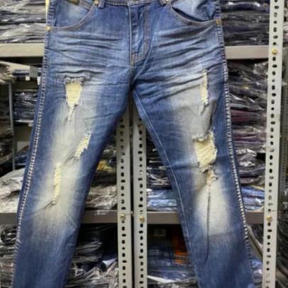 Celana Panjang Sobek Pria - Celana Ripped Jeans Pria - Celana Pria Sobek Distro