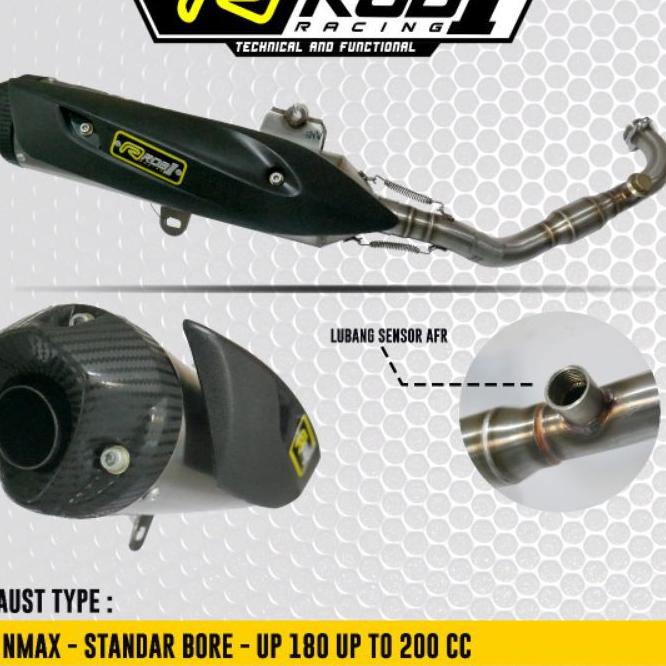 Knalpot Rob1 Racing Nmax Old Std Bore Up 180-200Cc