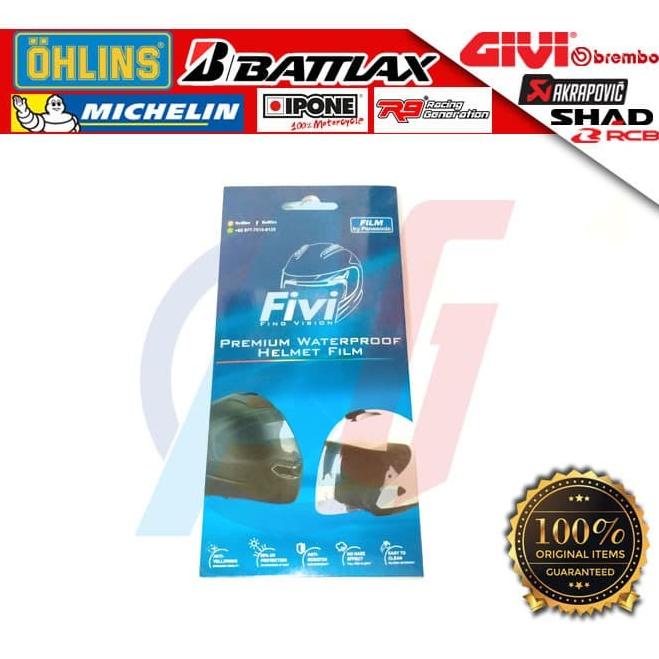 TERMURAH STIKER ANTI GORES KACA FILM HELM ANTI AIR FIVI UV SILAU VISOR HELMET HARGA KHUSUS