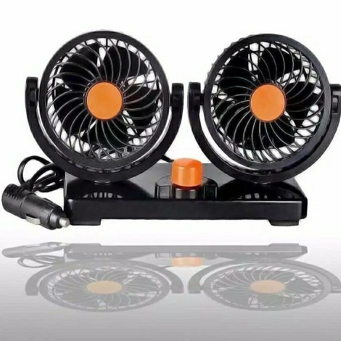 Big Promo Kipas Mobil 24V Truk Besar 12V Pendingin Usb Kipas Lipat Mobil Kipas Dua Kepala Angin Seny