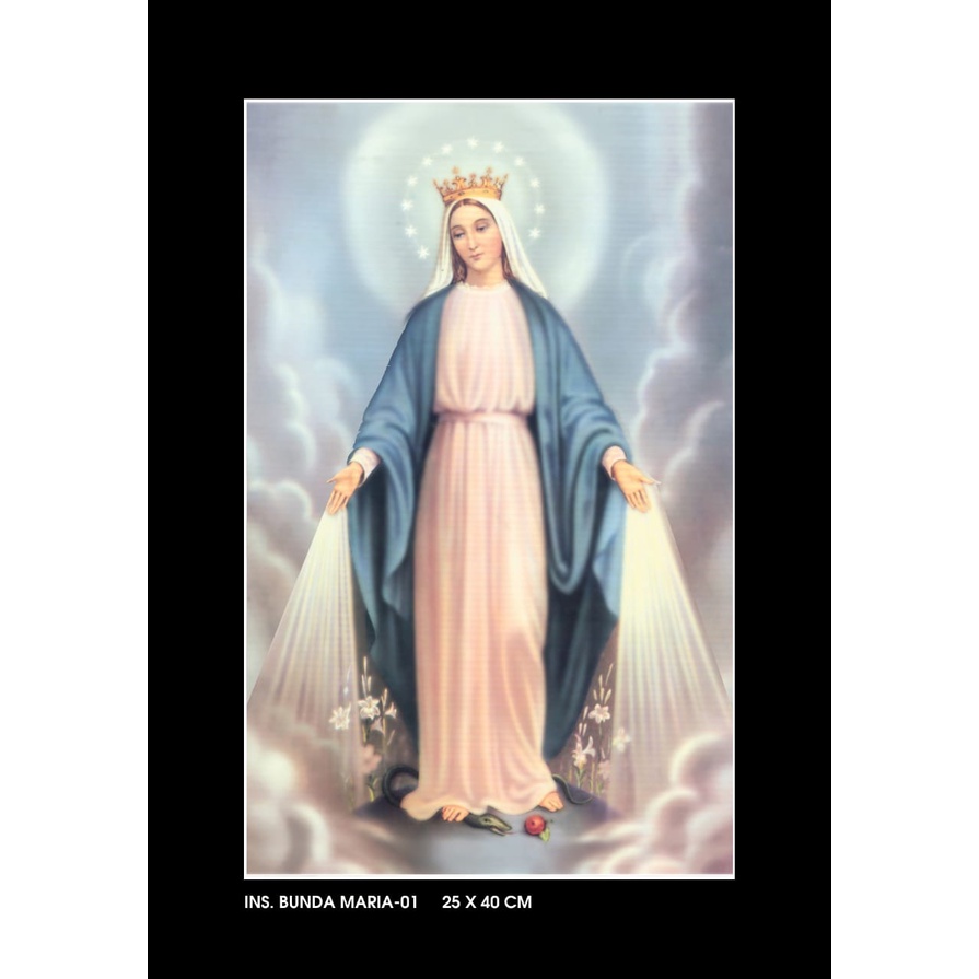 Inserto Keramik 25x40cm Bunda Maria (sdh dipacking palet kayu)