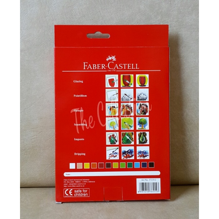 

ATK0234FC CAT ACRYLIC 12 WARNA 572312 FABER CASTELL AKRILIK AIR KANVAS ORIGINAL TERBARU