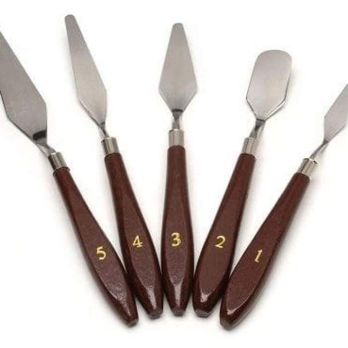 

V-TEC PAINTING KNIFE SET 5 \U002F PISAU PALET VT-005 ORIGINAL TERBARU