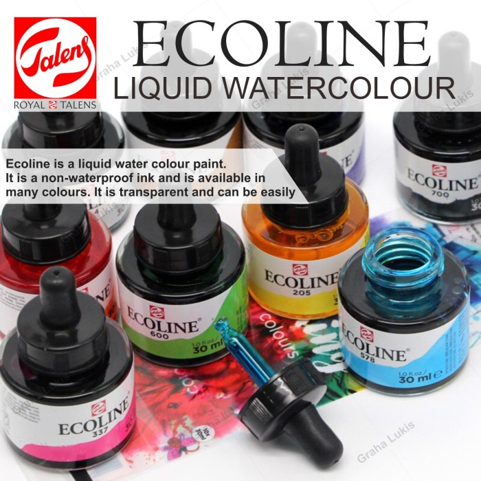 

ROYAL TALENS ECOLINE LIQUID WATERCOLOUR 30ML ORIGINAL TERBARU
