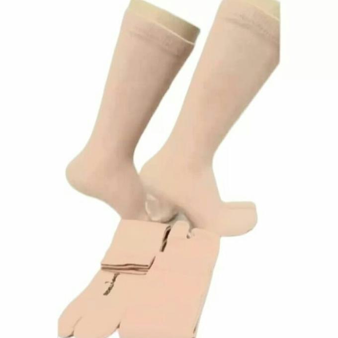 Promo Kaos Kaki Jempol Coklat Polos Panjang (L) / Kaos Kaki Kerja Wanita