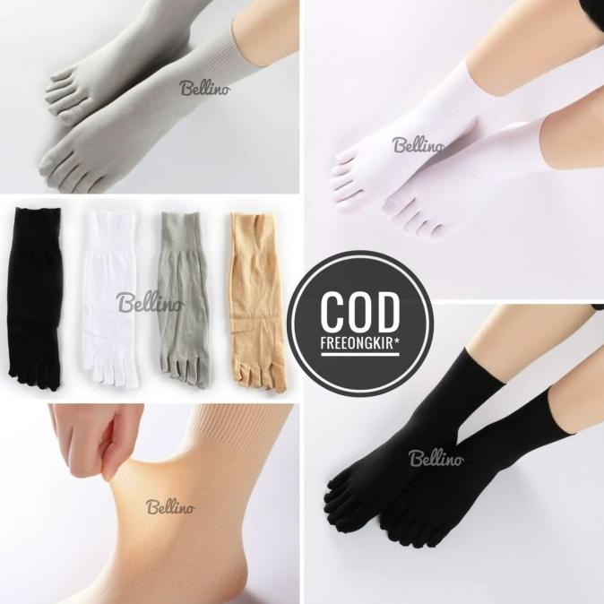 Bestseller! Kaos Kaki 5 Jari Bahan Stocking Tebal Kaus Kaki Jempol Wanita