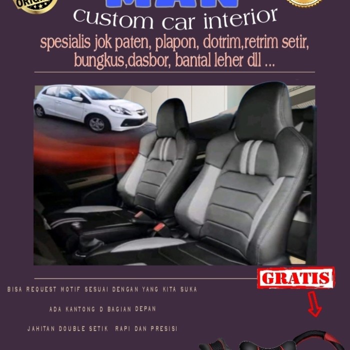 sarung jok mobil (H.Brio Agya Ayla puul depan belakang)