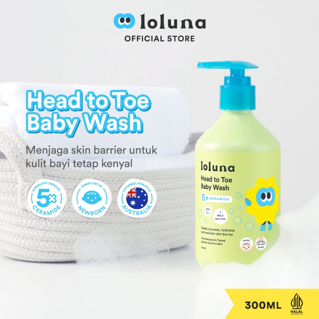 Loluna Head To Toe Baby Wash | 300ml