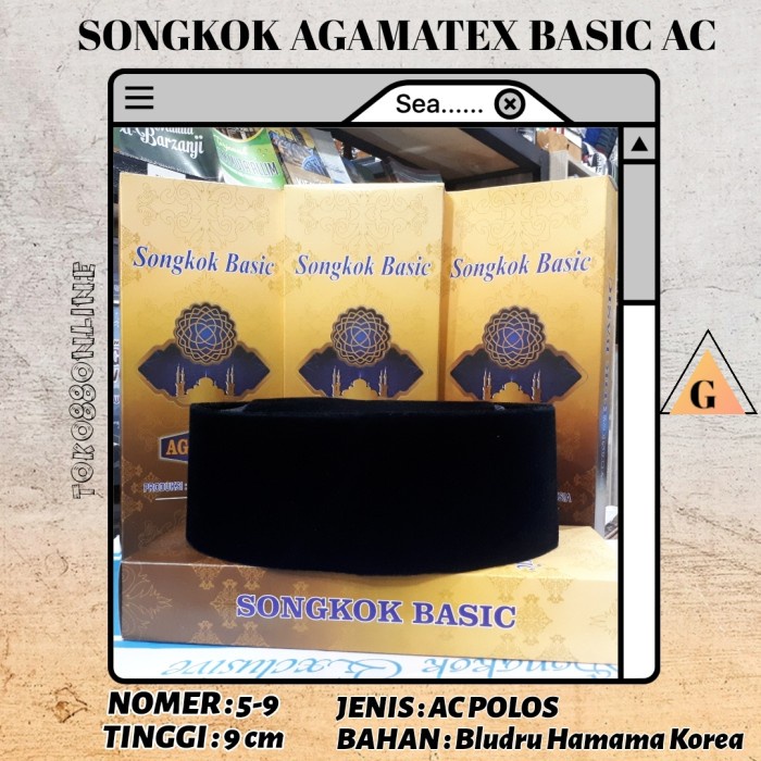 Peci Songkok Agmatex Basic Ac Polos