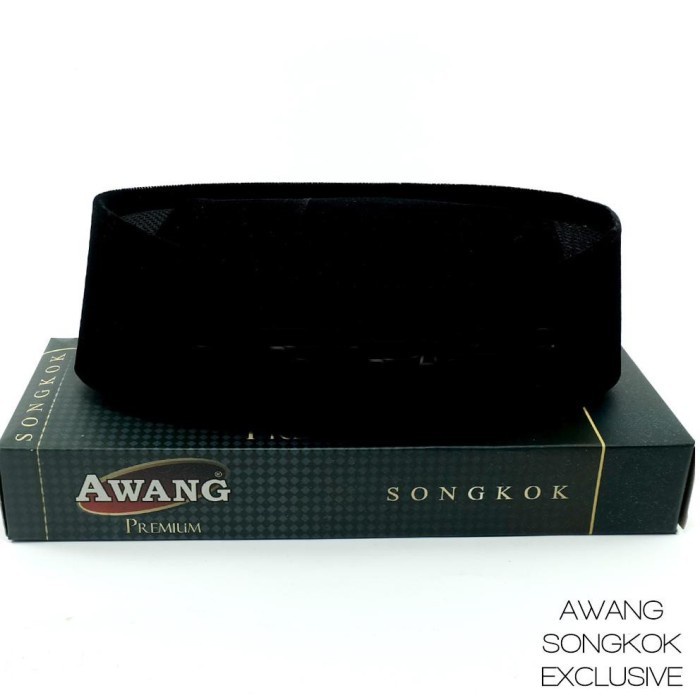 Peci Hitam Nasional Merk Awang Premium Songkok Bahan Beludru Original