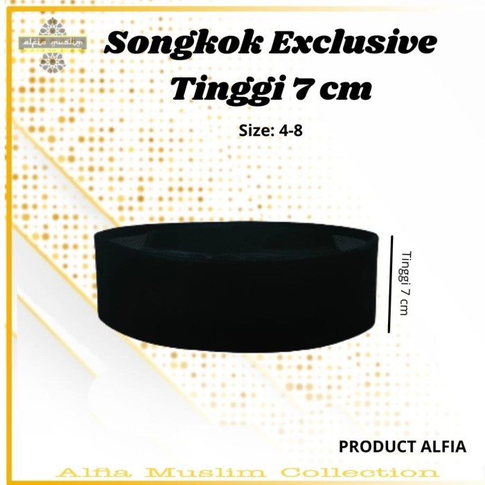 Peci Hitam Pendek Songkok Hitam Pendek