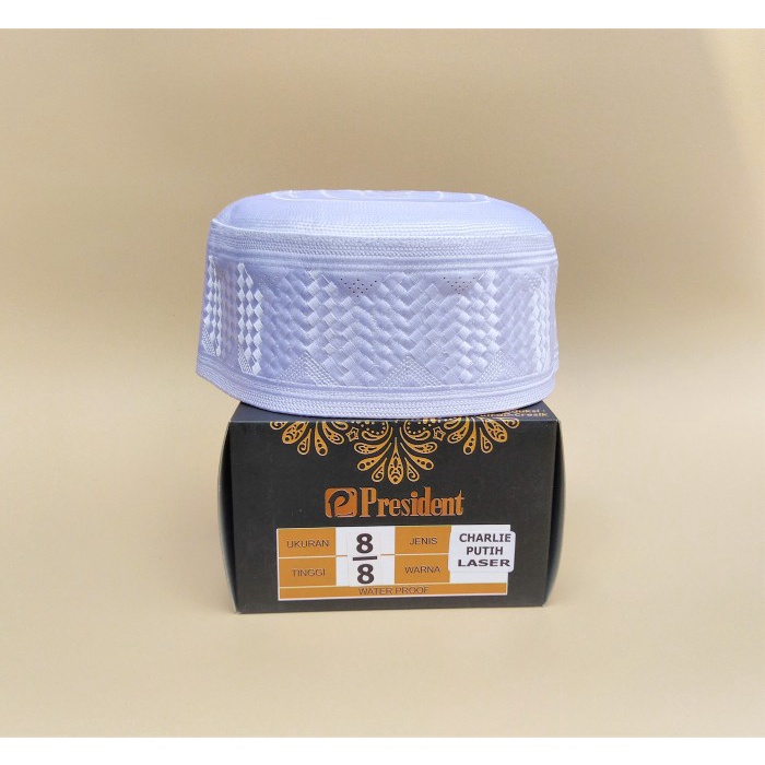 Peci Haji Peci Putih President Kopiah Songkok Haji Putih Motif