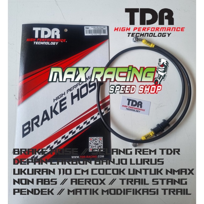 Asli Selang Rem Tdr Depan 43 Inch 110 Cm Carbon Nmax Non Abs Aerox Vario Hemat