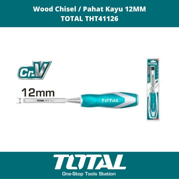 

Pahat Kayu 12Mm Wood Chisel Total Tht41126
