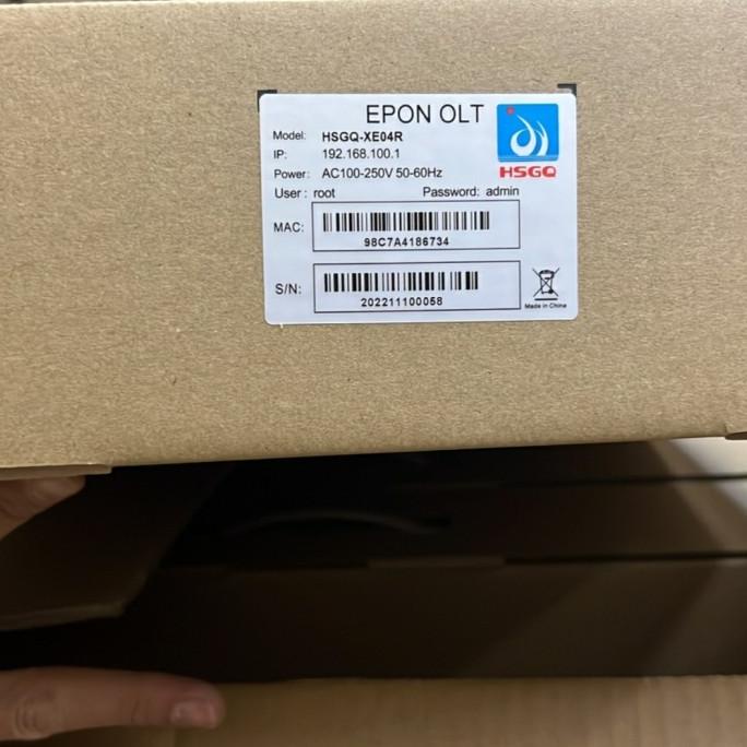 OLT HSGQ XE04R EPON OLT 4PON 10G FFTH EPON OLT 4 PORT TERMASUK 4 SFP 1
