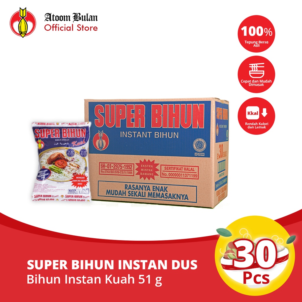 

Super Bihun Kuah (1 dus - isi 30 pcs)