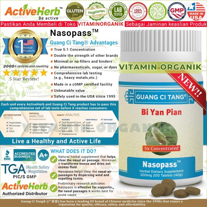 

Obat Sinus / Obat Sinusitis Herbal Natural Bi Yan Pian