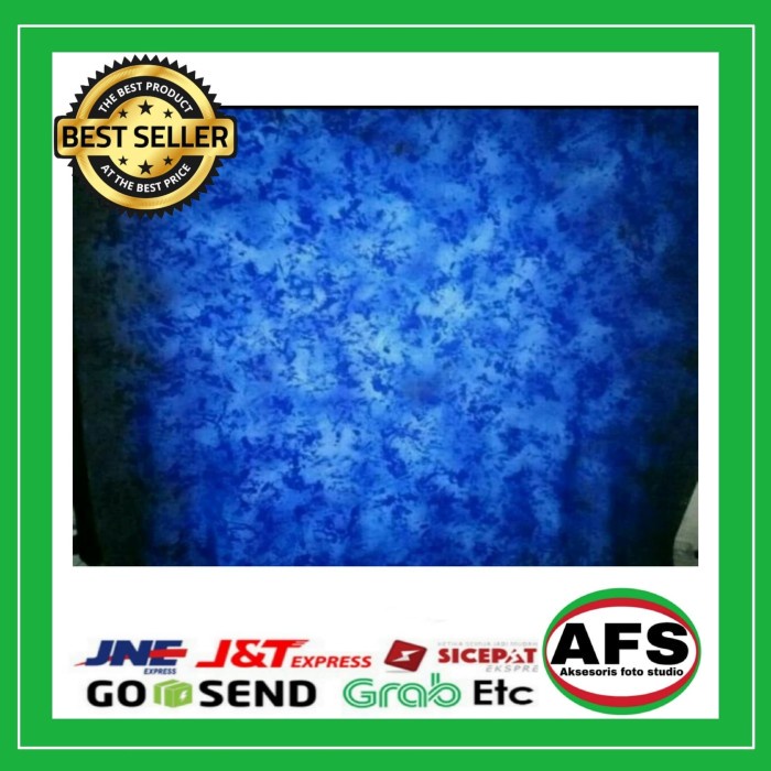 BACKGROUND FOTO BERCAK BIRU 2,7 X 3 M FOTO STUDIO