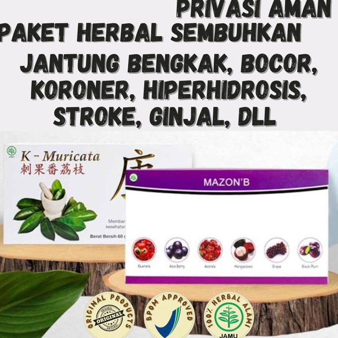 

Obat Herbal Jantung Hiperhidrosis Berdebar Mazon B dan K Muricata Orig