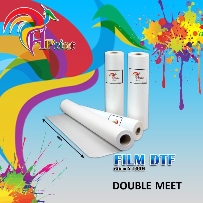 

Promo Hprint Transper Pet Double Meet, Film Dtf Roll 60Cm X 100Mtr