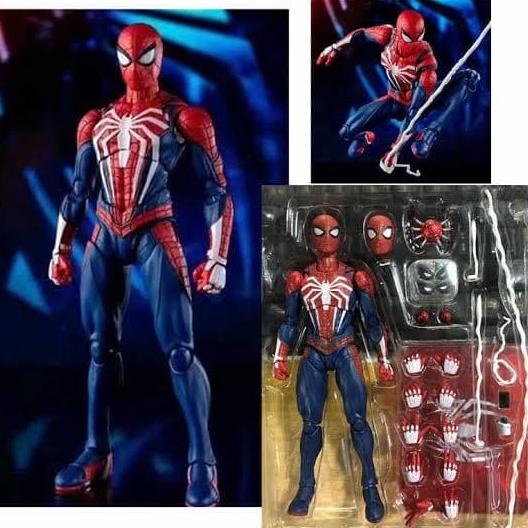Promo Shf Spiderman Ps4 Advanced Suit Action Figure