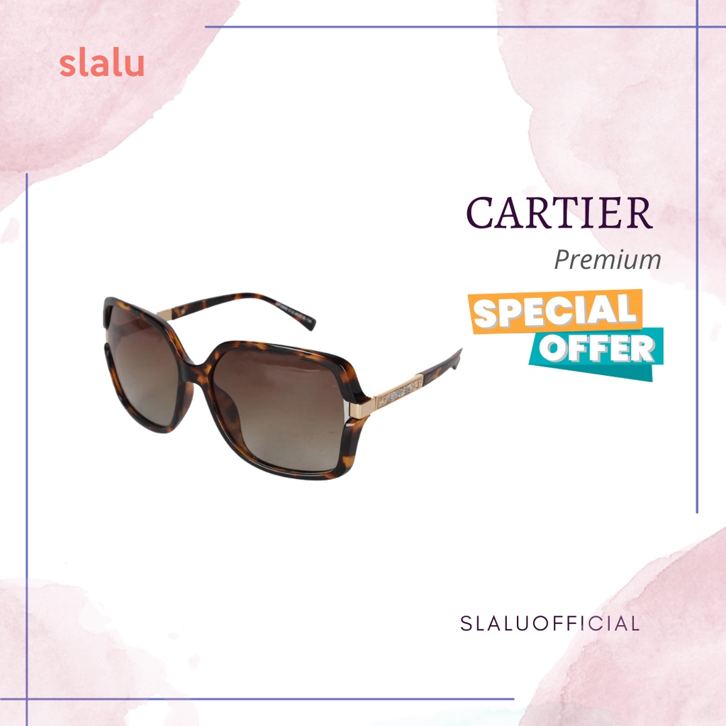 kacamata Fashion Wanita UV Protection Cartier
