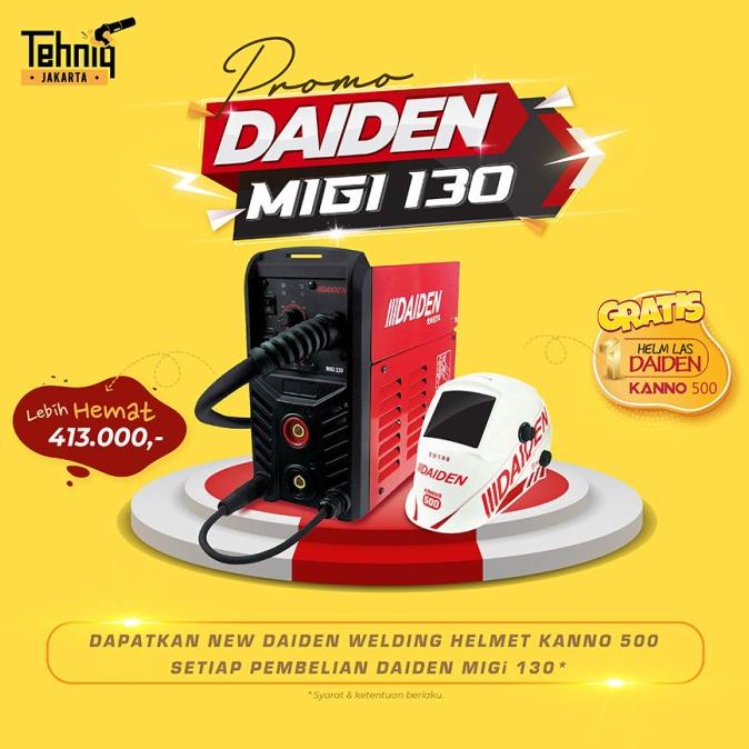 MESIN LAS LISTRIK DAIDEN MIGi 130 INVERTER WELDING MACHINE MIG 130