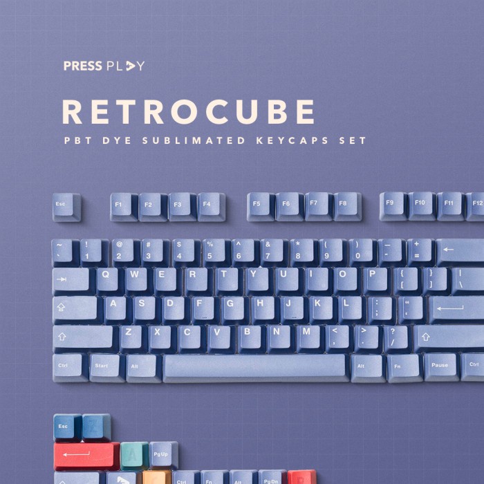 Retrocube Press Play x Jebbra PBT Keycaps