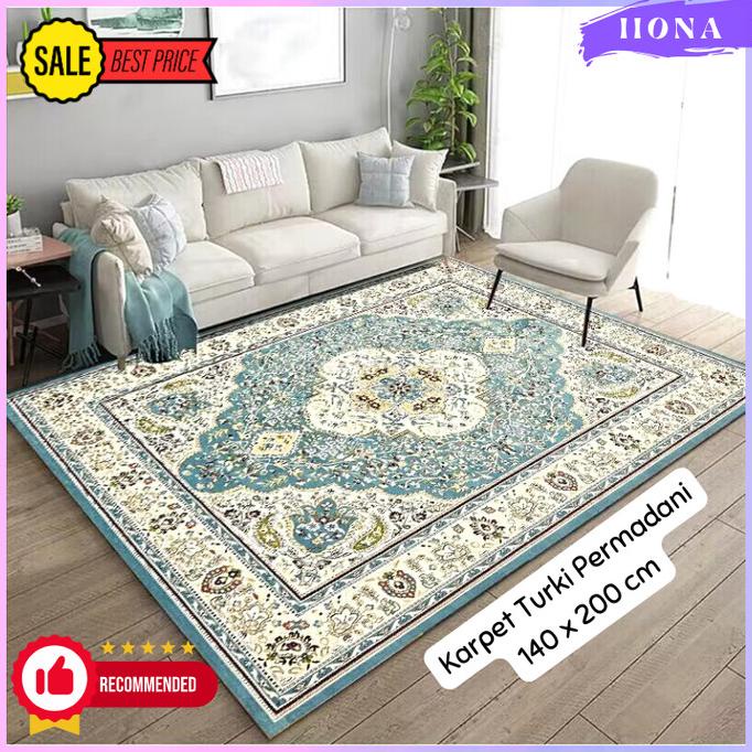 KARPET PERMADANI TURKI PREMIUM Ruang Tamu Besar Tebal Halus Anti Slip