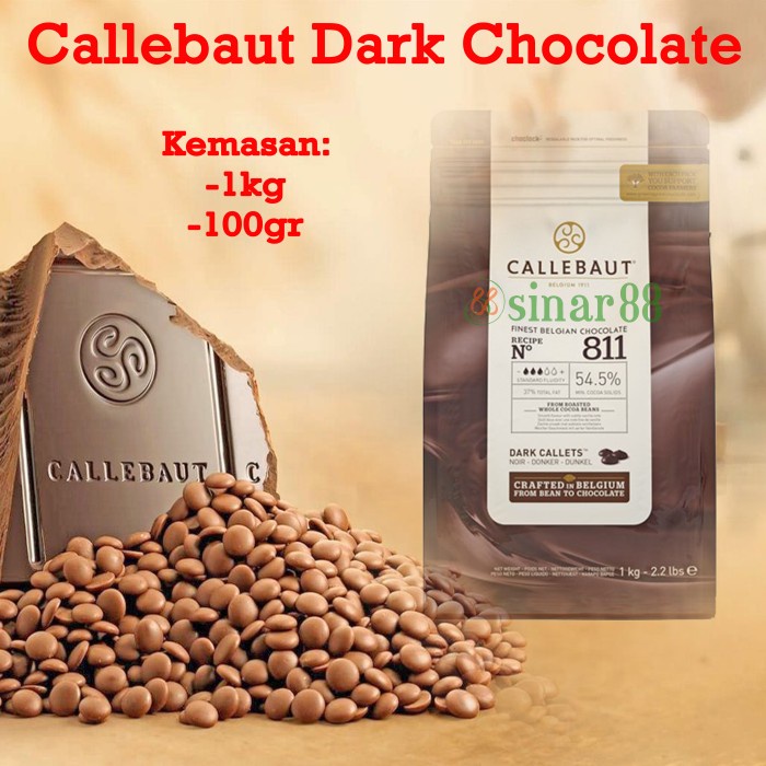 

<<<<<] Callebaut Dark Chocolate 811 (54,5%) "Repack 100gr