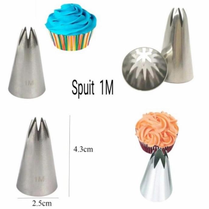 monggo] Spuit 1M Star Mawar Wilton KW Import Spuit Kue Spuit Butter Cream