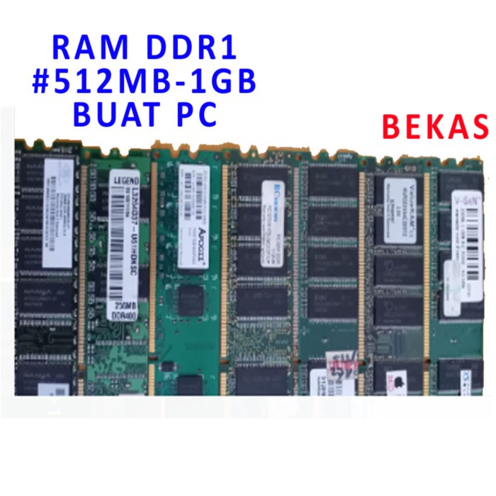 MEMORY RAM PC DDR1 256 MB MEMORY BEBERAPA MERK BUAT PC ITEM - 256MB