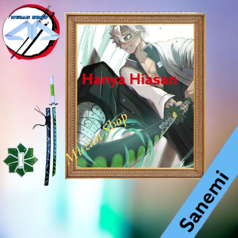 Mainan pedang kayu SANEMI DEMON SLAYER