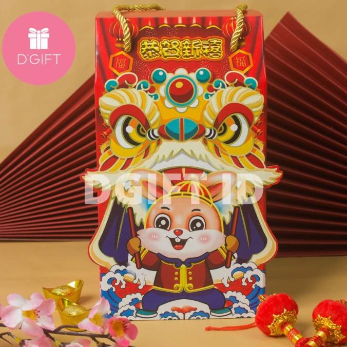 

Box Kue Kering Sincia Kotak Dus Hampers Imlek CNY 3 Toples 500gram