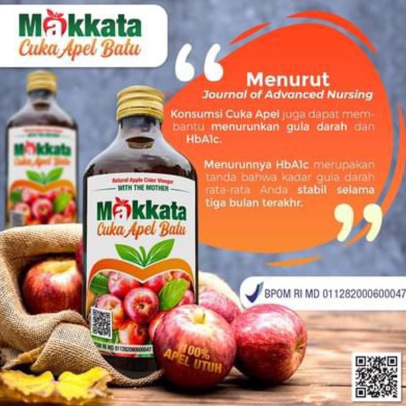 

Ready Cuka Apel Makkata With The Mother 330ml - Natural Apple Cider Vinegar