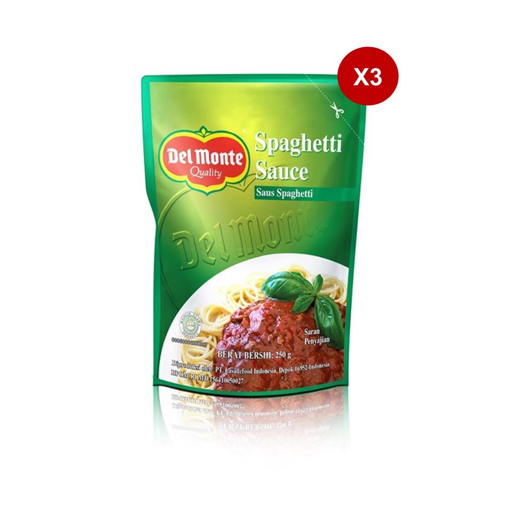 

Ready Delmonte Saus Spaghetti Pouch 250 gr x3