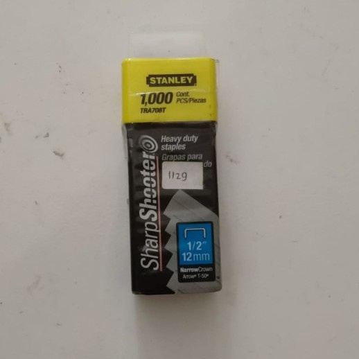 

@@@@] STANLEY SHARP SHOOTER HEAVY DUTY STAPLES 1/2" 100PCS TRA708T