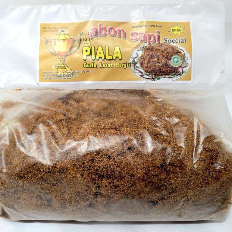 

Abon Sapi Cap Piala Kemasan 1 Kg Halal Mui