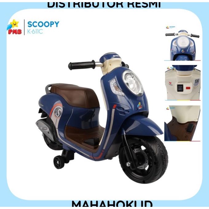 MOTOR AKI ANAK PMB K611C HONDA SCOOPY LISENSI ASLI HONDA MOTOR LISTRIK