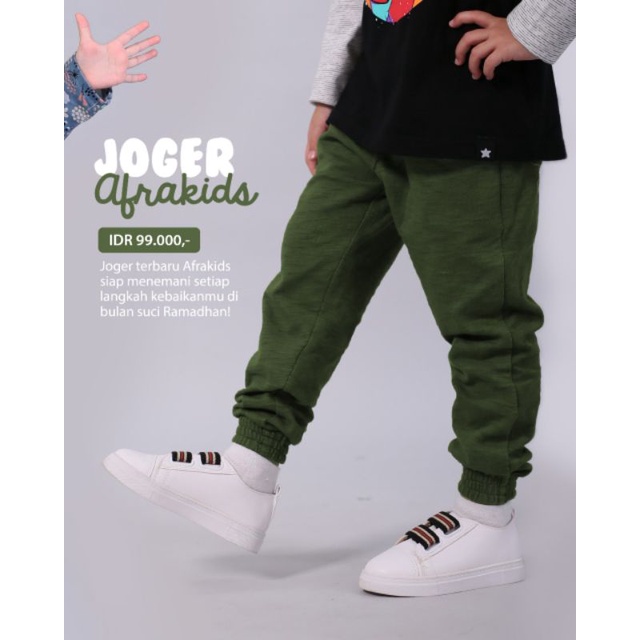 Jogger Afrakids Hijau CA005