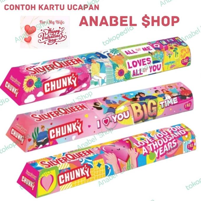 

Coklat Silverqueen Chunky Bar 1 kg Cokelat Valentine Chocolate Cashew