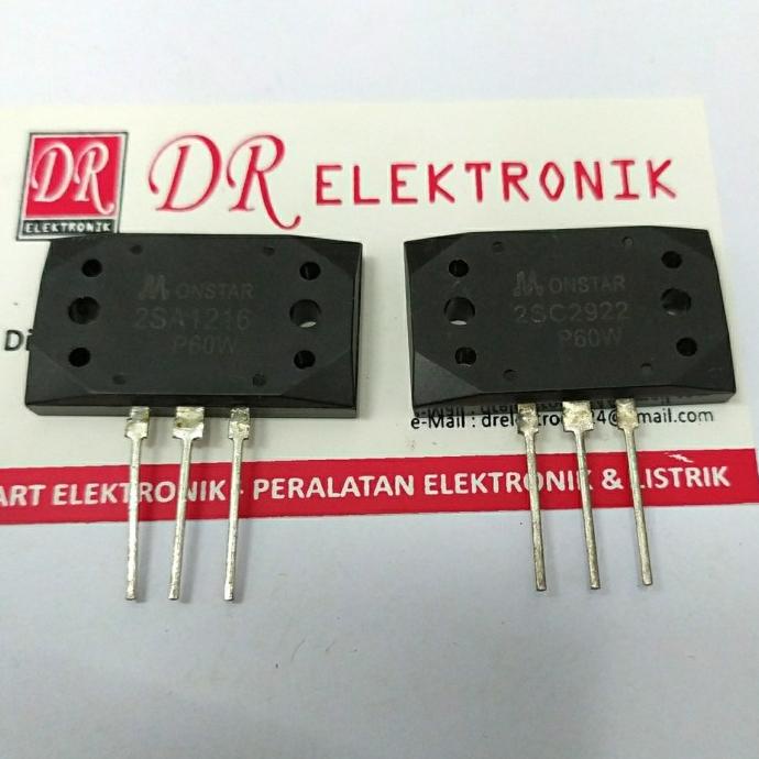 Update Transistor Final MONSTAR kw P60w sanken 2SA1216 2SC2922 A1216/C2922 dre3 Diminati Banget