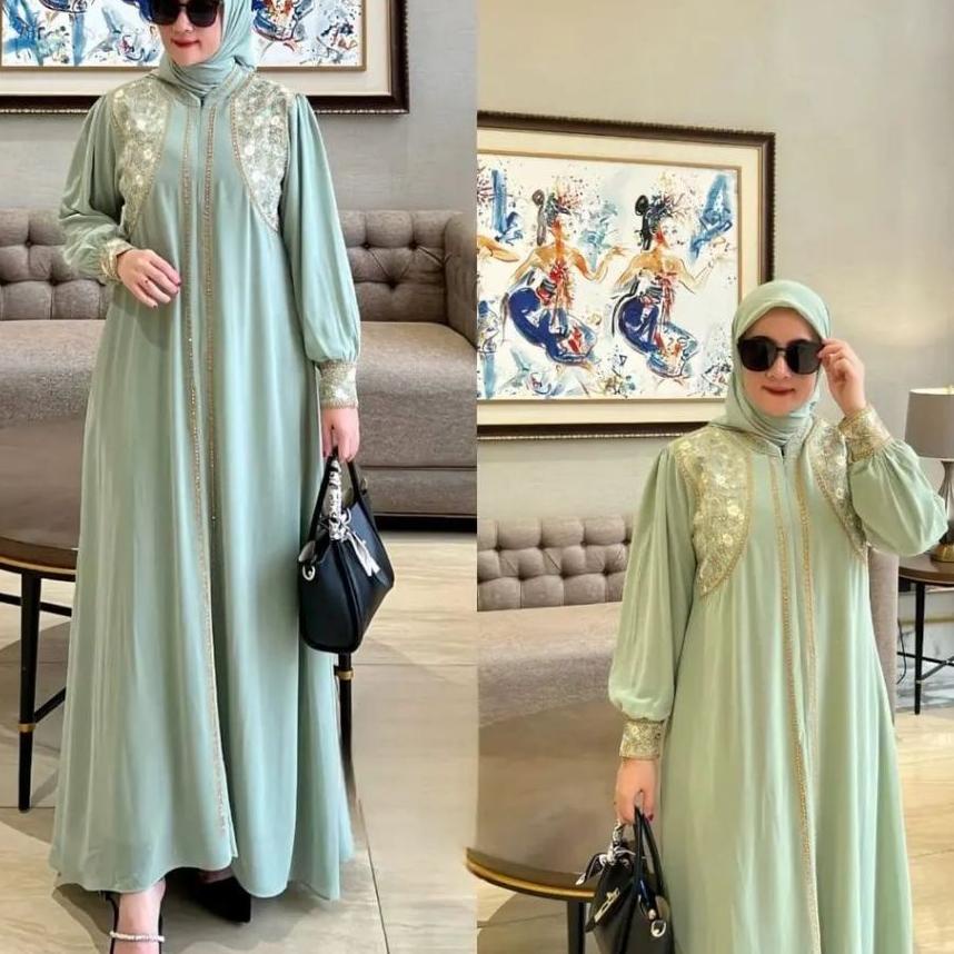 Abaya Syahira Set Abaya Syar'I Abaya Set Arab Abaya Set Ceruty Babdoll Abaya Set Mutiara Abaya Set A