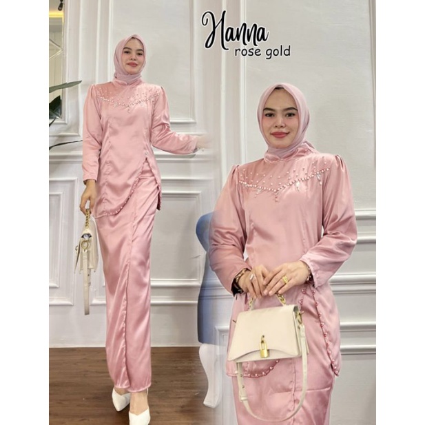 Hanna Set Rok baju setelan wanita setelan muslim setelan muslimah baju pesta wanita baju kondangan w