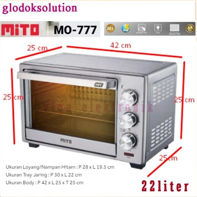 OVEN Listrik Oven MITO MO-777 OVEN Listrik Mito Kapasitas 22 Liter