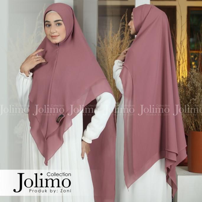 Best Sales Khimar Ceruty Zafina/Jilbab Ceruty 2 Layer Pet Antem/Hijab Stok Terbatas