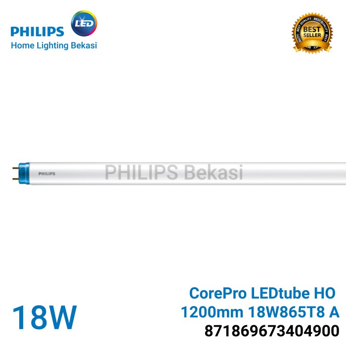Lampu TL LED T8 CorePro Philips 18w 18watt 2100lm 120cm