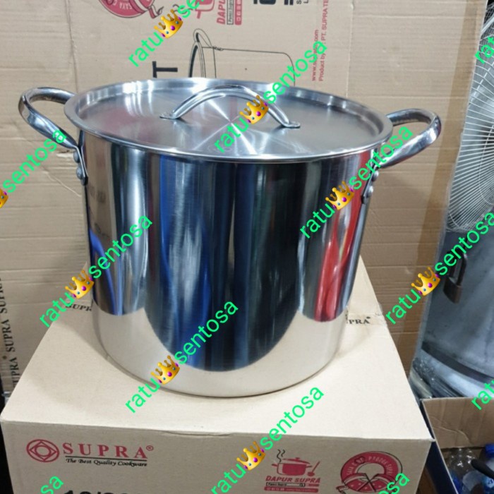 ><><><] Panci Supra Stockpot 16 Qt Stainless Steel Stockpot 16 panci air